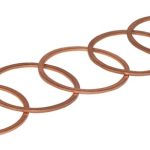 Arandelas de cobre 6x12x1 mm (25 uds.)