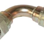 Adaptador acodado con 2x tuerca 3/8 BSP