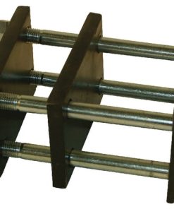 Brida de púa 40x40mm para soporte 100x100mm