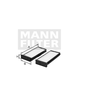 Filtro de habitaculo (x2) MANN-FILTER CU23000-2