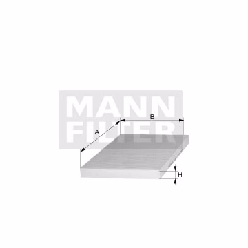 Filtro de habitáculo MANN-FILTER CU24017