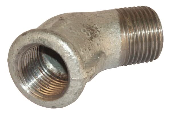Codo 45°, H-M, galvanizado, 2" 1 Codo 45° cincado H/M 2"
