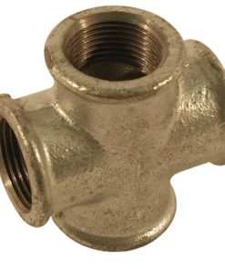 Rac. 4 vías cincado 4xH 1/2"
