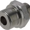 Racor macho 10L x M18 acero inox. 6 Racor macho 10L x M18 acero inox.