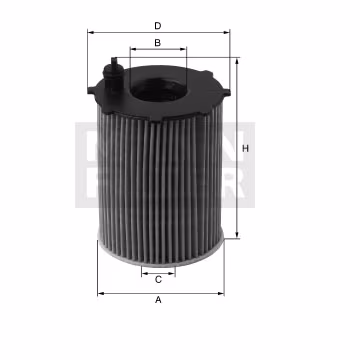 Filtro de aceite MANN-FILTER HU7016x 1 Filtro de aceite MANN-FILTER HU7016x