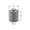Filtro de aceite MANN-FILTER HU815/2x
