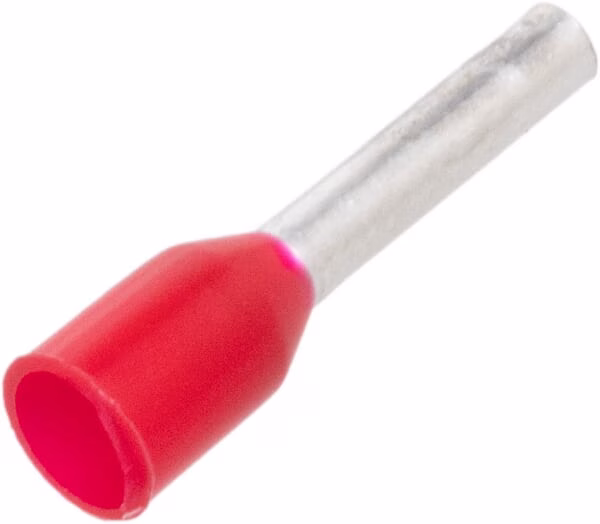 Terminal de puntera 1mm²x8mm DIN 46228-4 1 Terminal de puntera 1mm²x8mm DIN 46228-4
