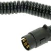 Cable en espiral con conector de 7/13 patillas, 3,5 m