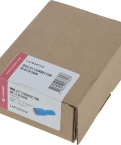 Conector empalme cable tipo bala, hembra, 1.5-2.5mm² Ø5mm, azul (100 uds.)