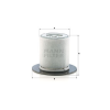 Filtro de separadodr aire aceite MANN-FILTER LE114001 3 Filtro de separadodr aire aceite MANN-FILTER LE114001