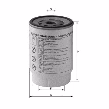 Filtro de combustible MANN-FILTER PL270/7x