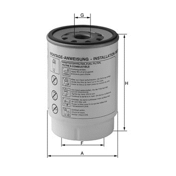 Filtro de combustible MANN-FILTER PL270x