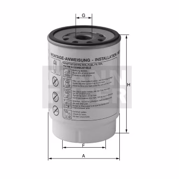 Filtro de combustible MANN-FILTER PL271/1