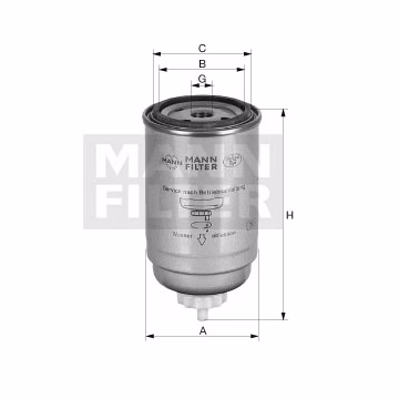 Filtro de combustible MANN-FILTER PL50