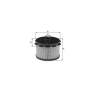 Filtro de combustible MANN-FILTER PU1021x 3 pu1021x-png.avif