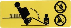 Etiqueta de instrucciones de limpieza