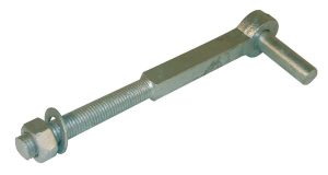 Gancho para portón 13", pasador 3/4"