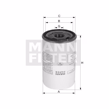 Filtro de aceite MANN-FILTER W9072