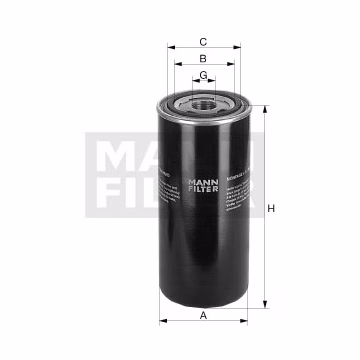 Filtro de aceite MANN-FILTER WD731/2
