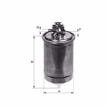Filtro de combustible MANN-FILTER WK853/3x