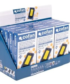 EXPOSITOR CON 12  LÁMPARAS DE INSPECCIÓN COB LED Y PANEL SOLAR